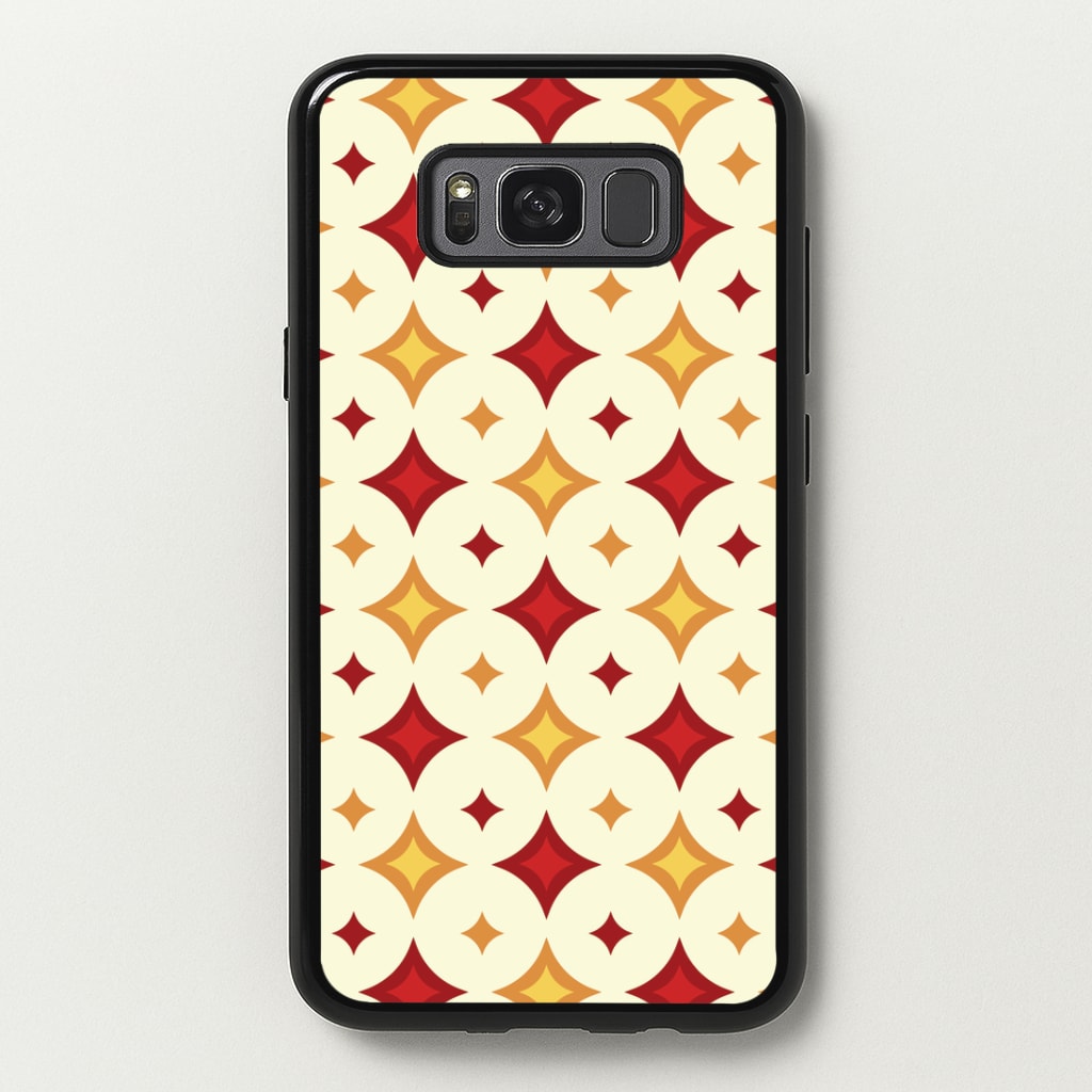 Geometric Christmas Stars Pattern Galaxy S8 Plus Case