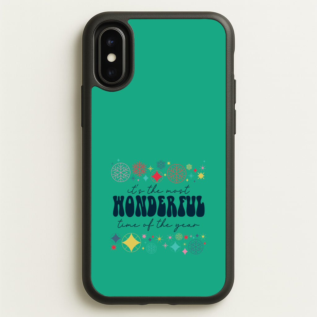 The Most Wonderful Time Of The Year Geometric iPhone X / XS Case