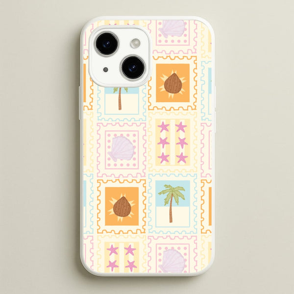 Tropical Stamps iPhone 15 Case