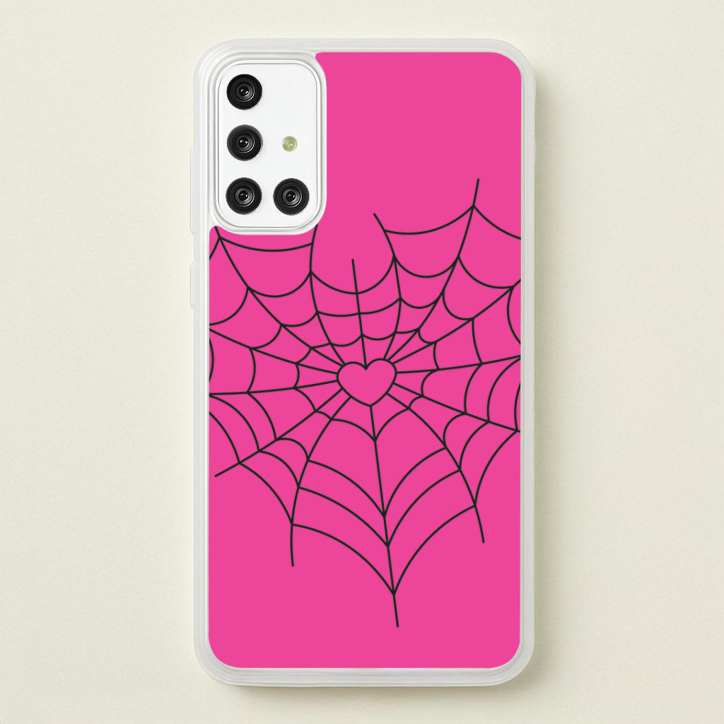 Spiderweb Hearts II Galaxy A71 Case
