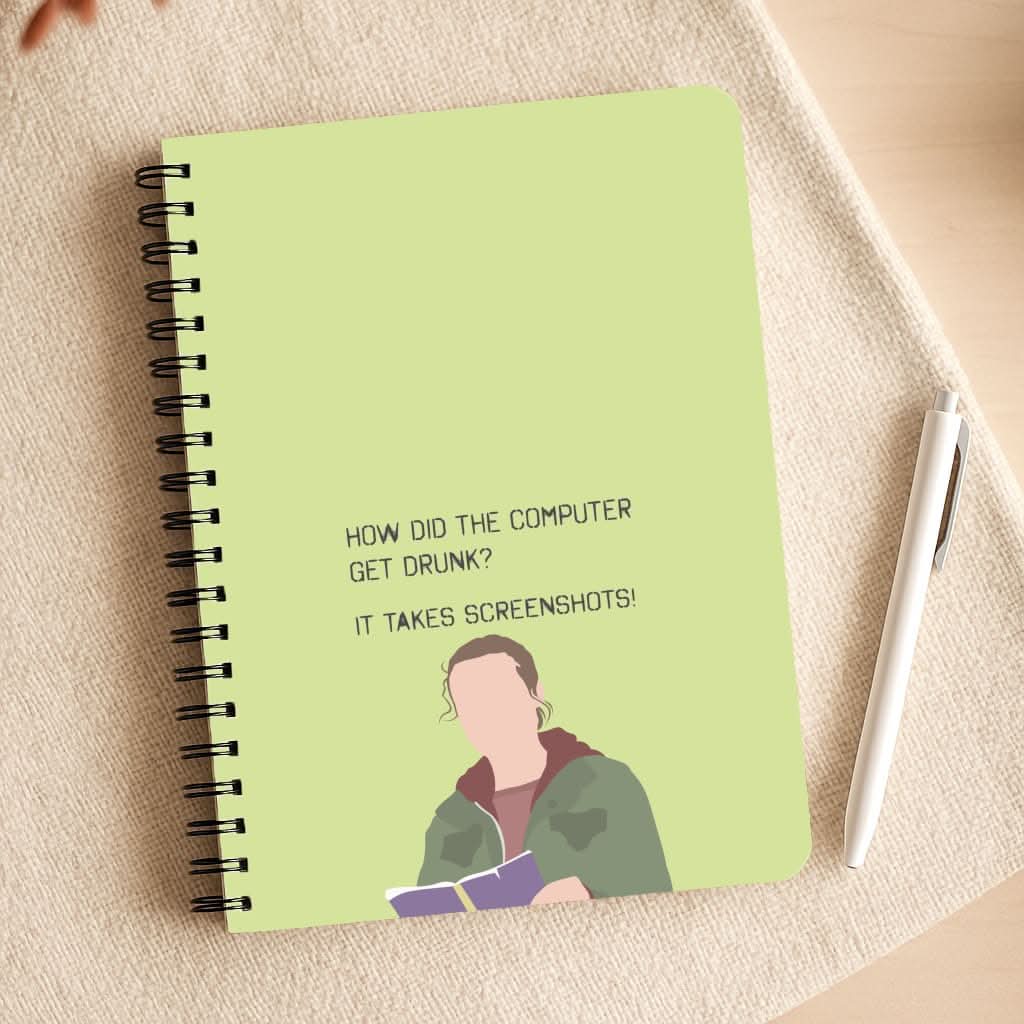 How Did The Computer Get Drunk? Notepad