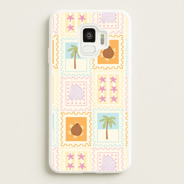 Tropical Stamps Galaxy S9 Case