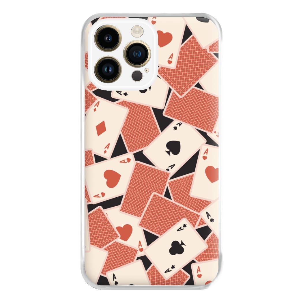 Playing Cards Collage Pattern iPhone 15 Pro Case