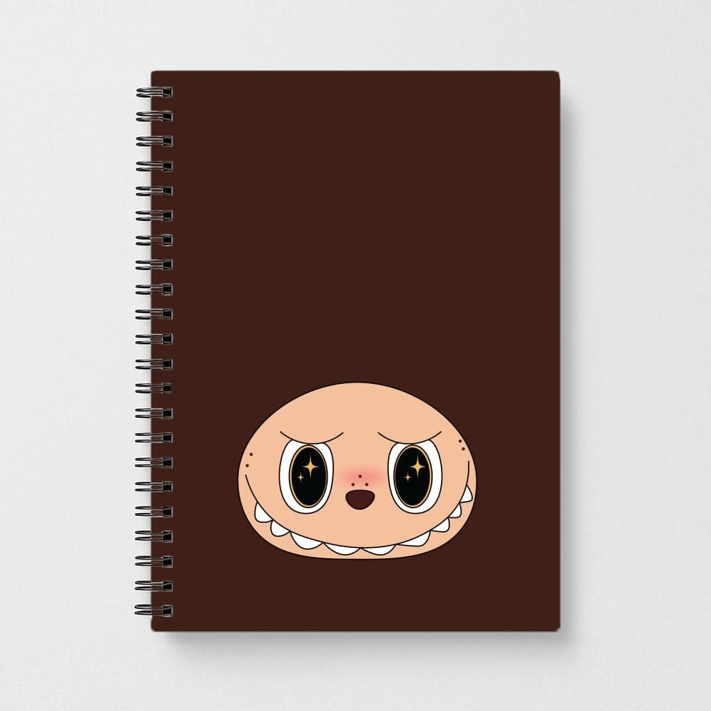 Cute Brown Monster Face Notebook