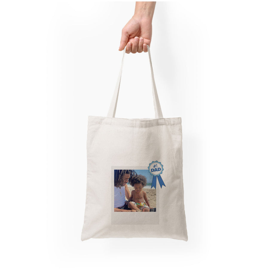 Number 1 Dad - Personalised Father's Day Tote Bag