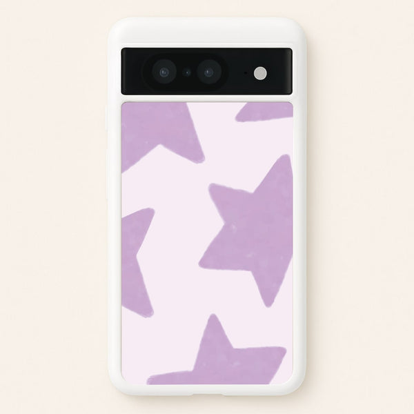 Lilac Stars Google Pixel 8 Case