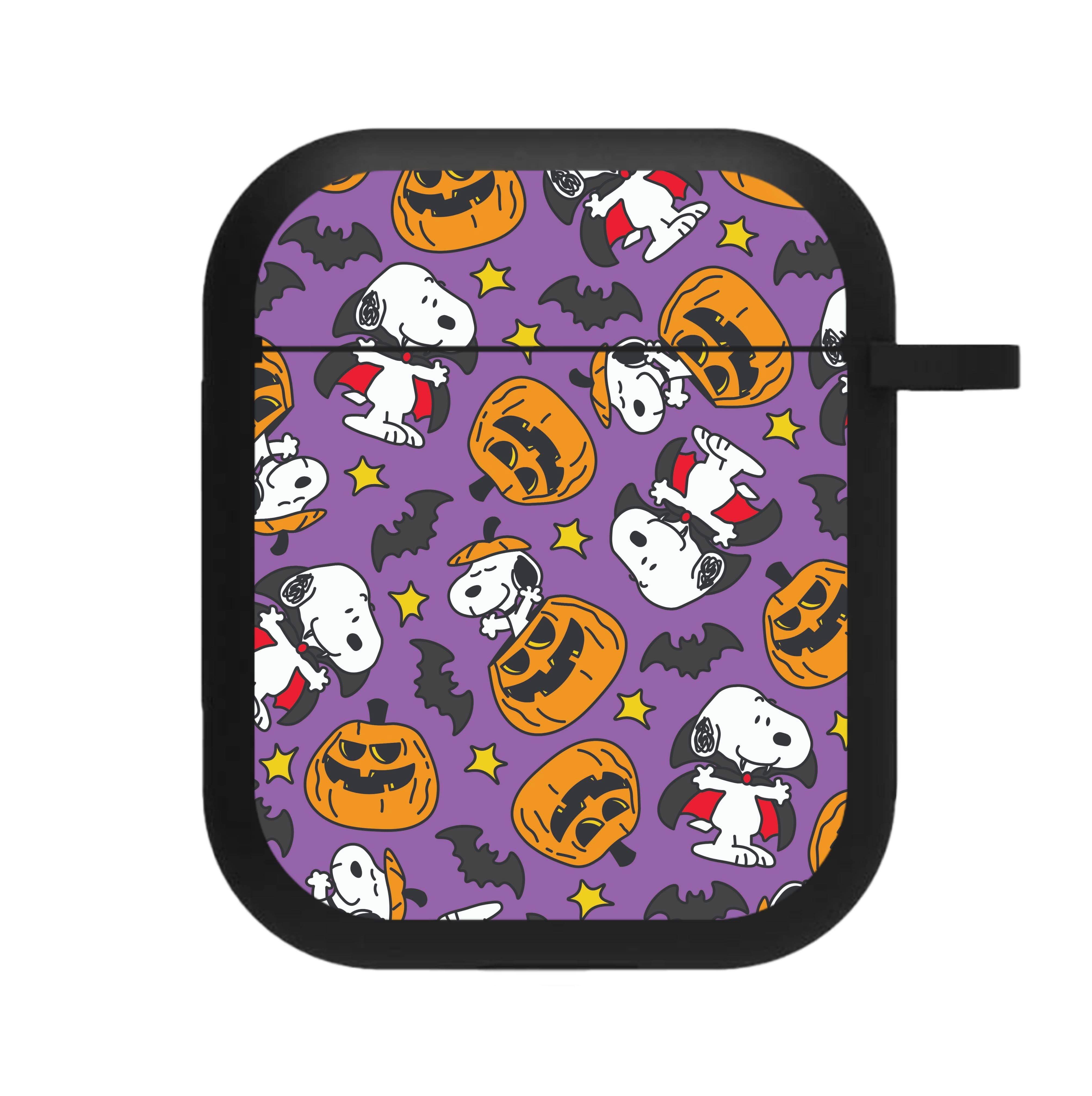 Cartoon Beagle Halloween Pattern AirPods Case