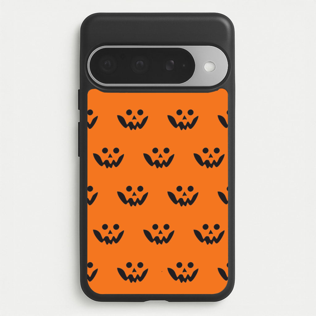 Carved Pumpkin Face Pattern Google Pixel 10 Pro XL Case