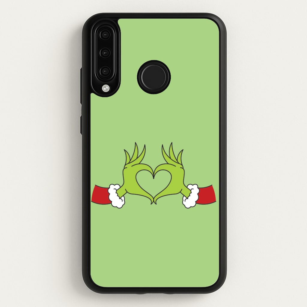 Christmas Green Heart Huawei P30 Lite Case