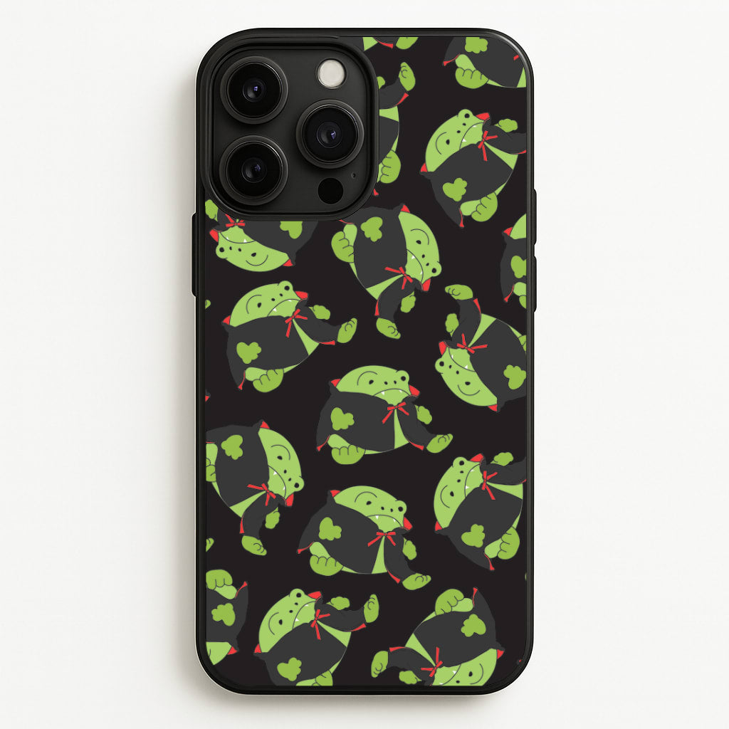 Vampire Frog Pattern - Halloween iPhone 13 Pro Max Case