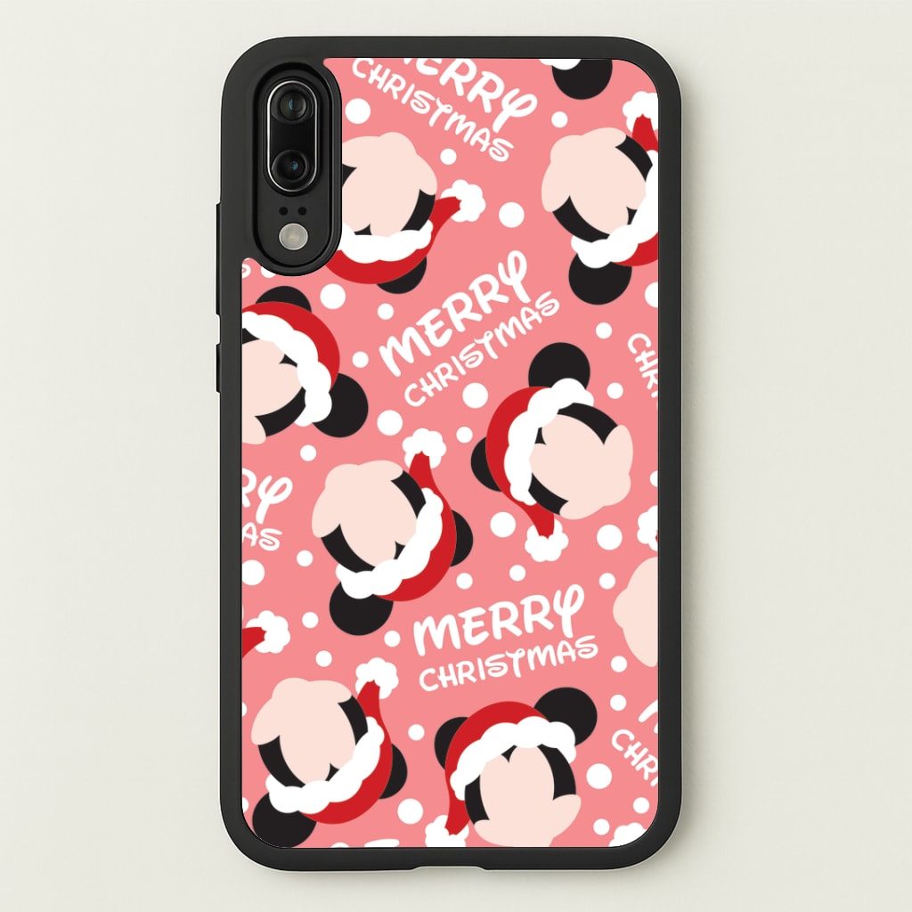 Merry Christmas Cartoon Mouse Pattern Huawei P20 Case