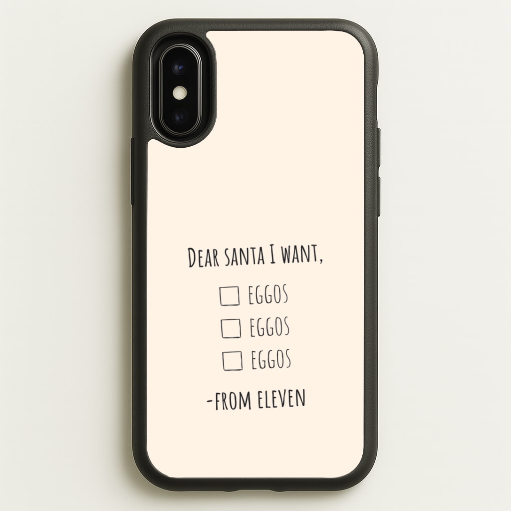 Eleven's Christmas List iPhone X / XS Case