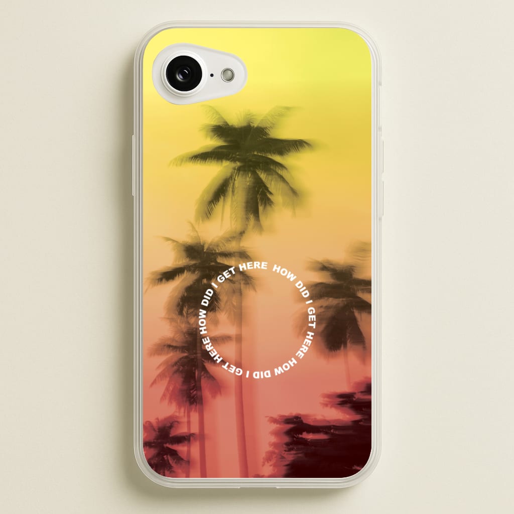 Palm Trees Circle iPhone 16e Case