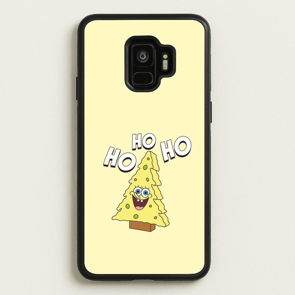 Christmas Tree Cartoon Sponge Galaxy S9 Case