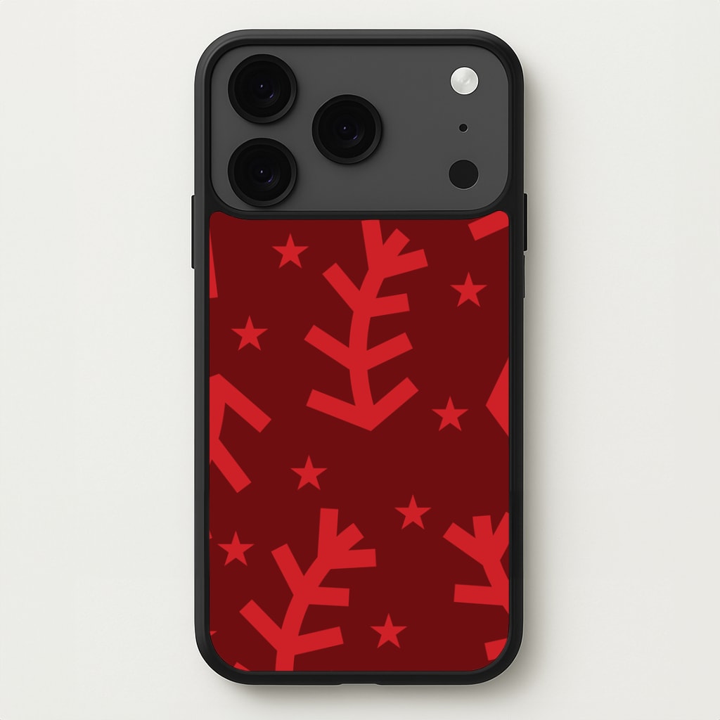 Abstract Ferns And Snowflakes Pattern iPhone 17 Pro Max Case