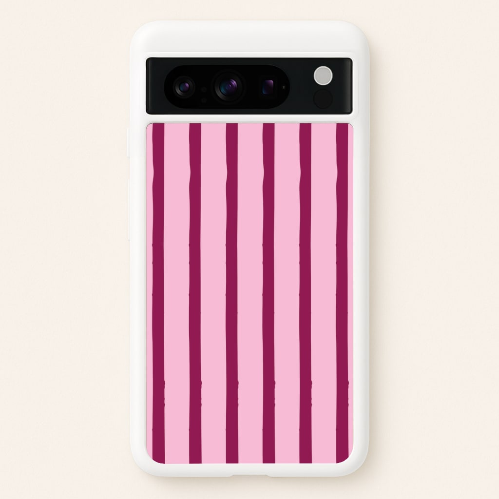 Strawberry Stripes Google Pixel 8 Pro Case