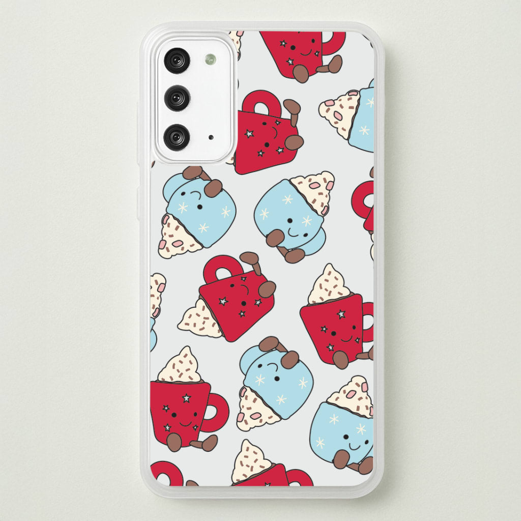 Christmas Drinks Plushies Pattern Galaxy Note 20 Case