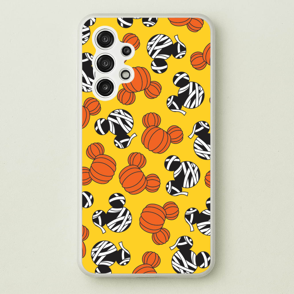 Pumpkin And Mummy Mouse Pattern Galaxy A13 Case