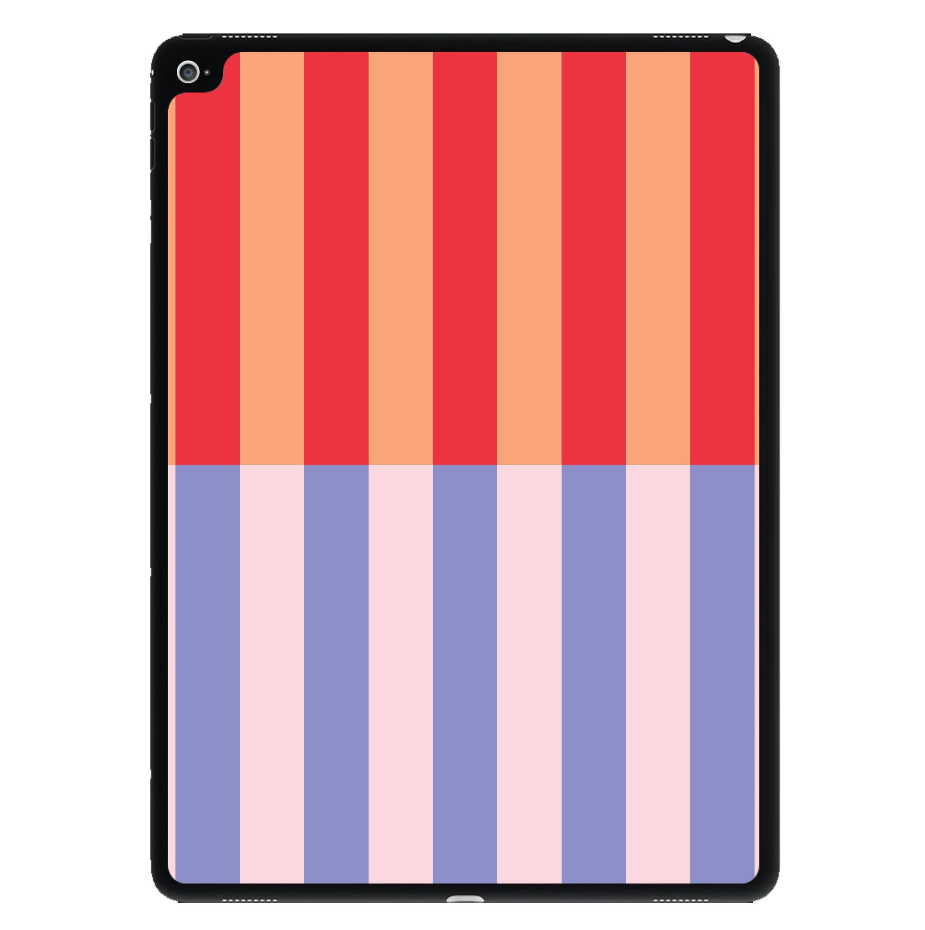Multicoloured Pinstripe Abstract Pattern iPad Case