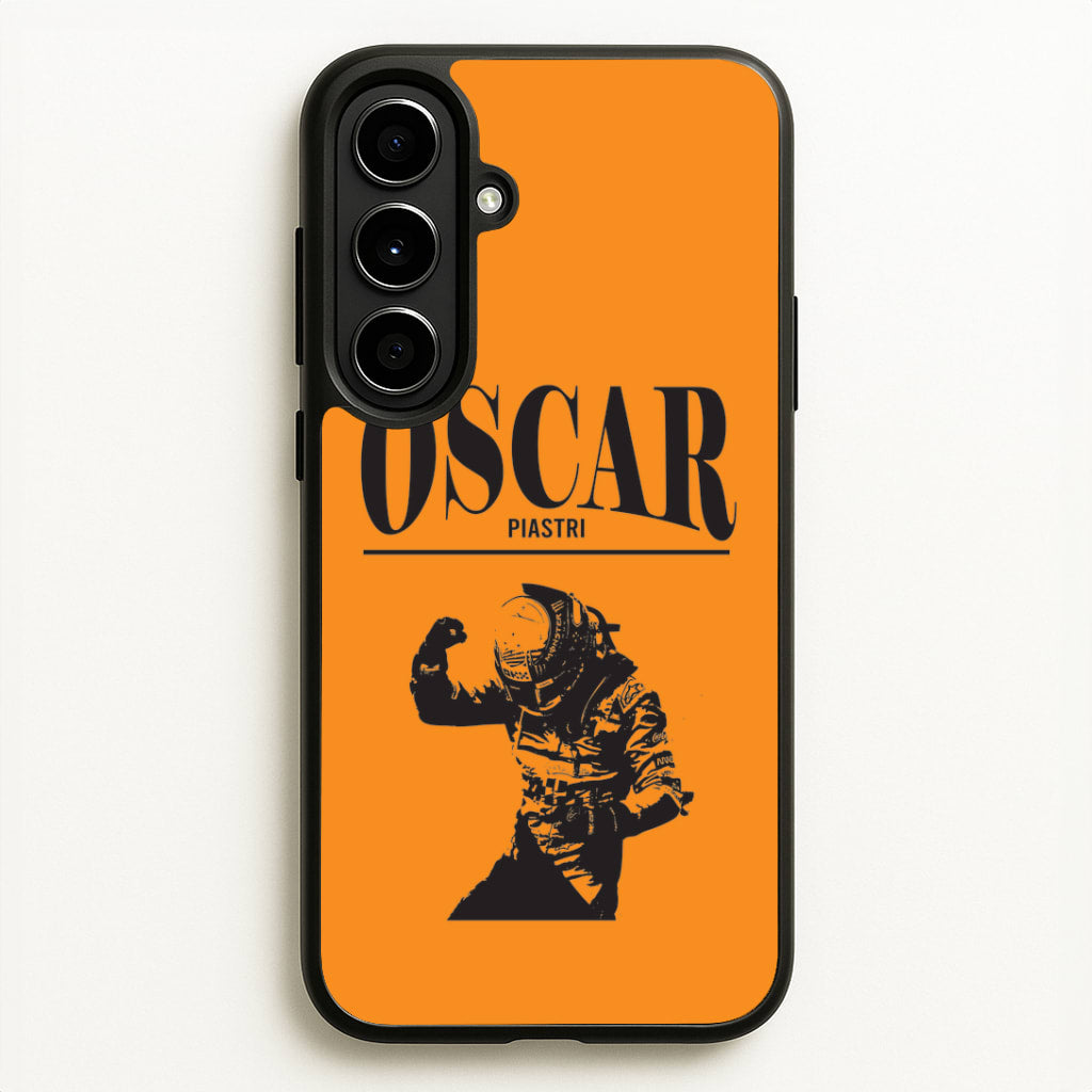 Oscar Orange And Black Galaxy A56 Case