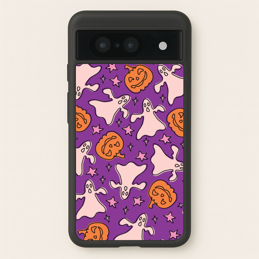 Abstract Halloween Pattern Google Pixel 8 Case