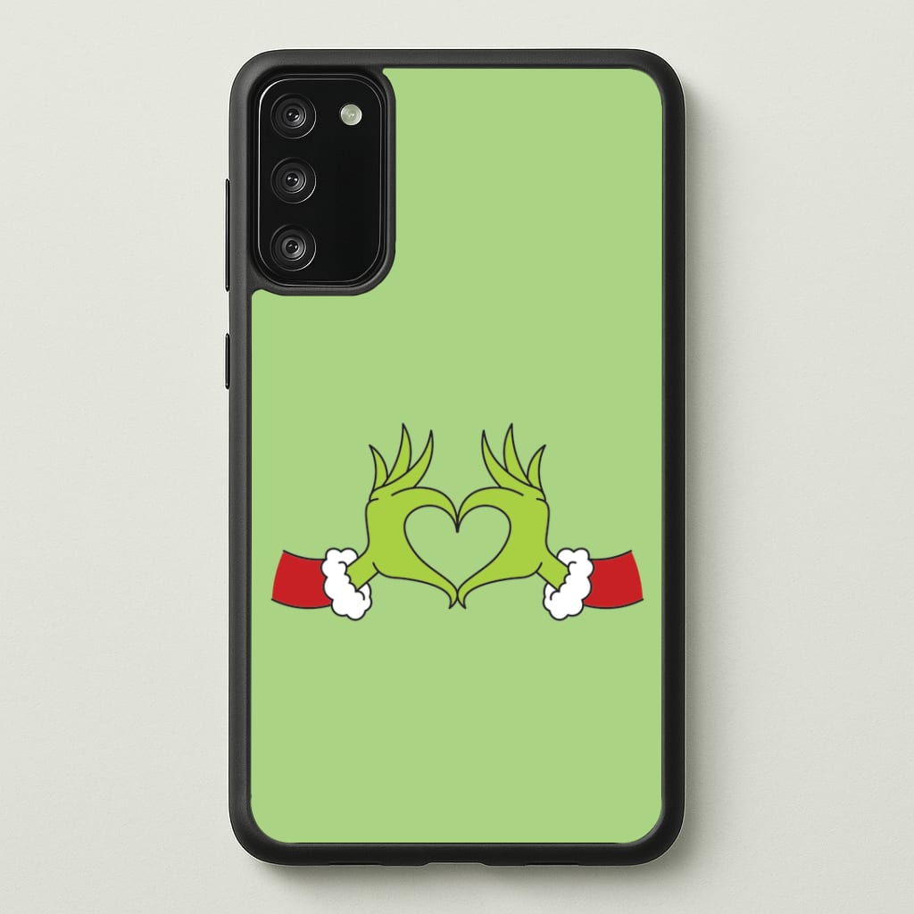 Christmas Green Heart Galaxy S20 Case