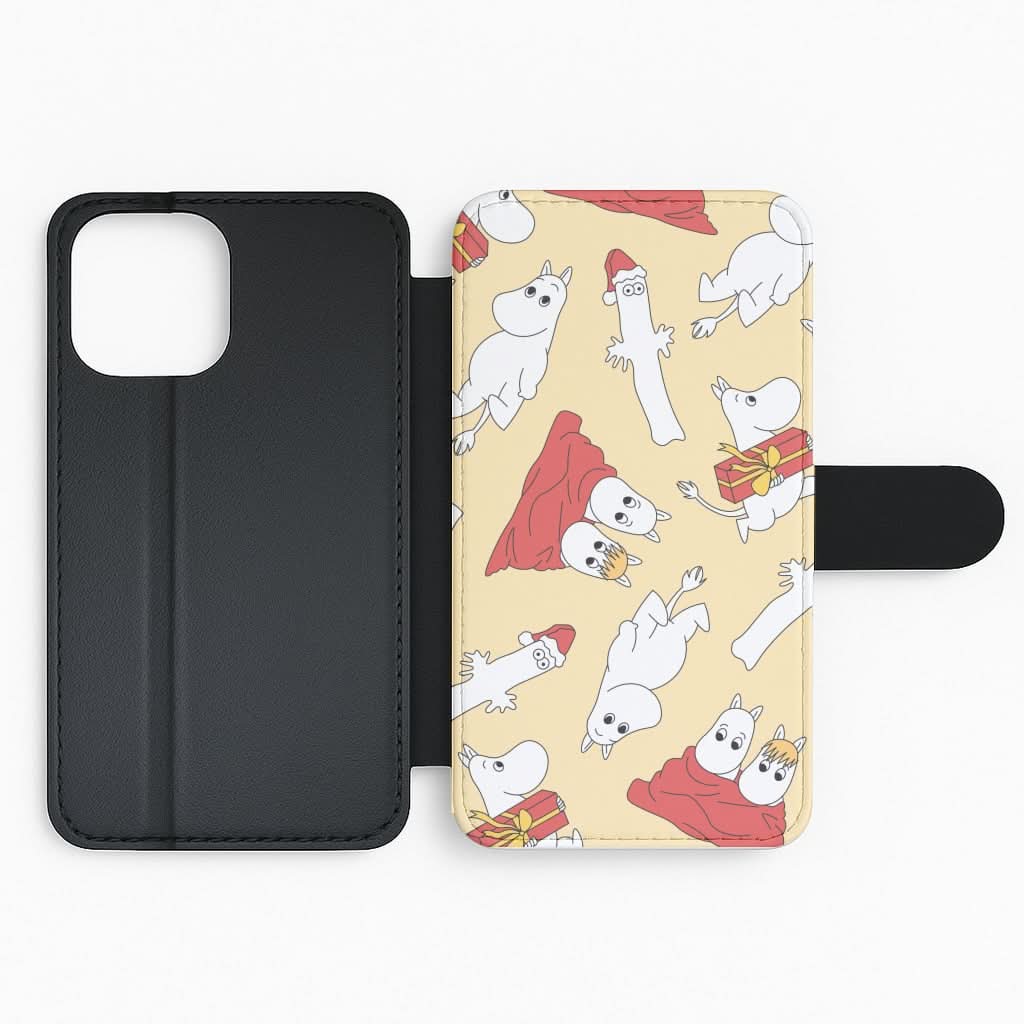 Christmas Mooms Pattern Flip Phone Case