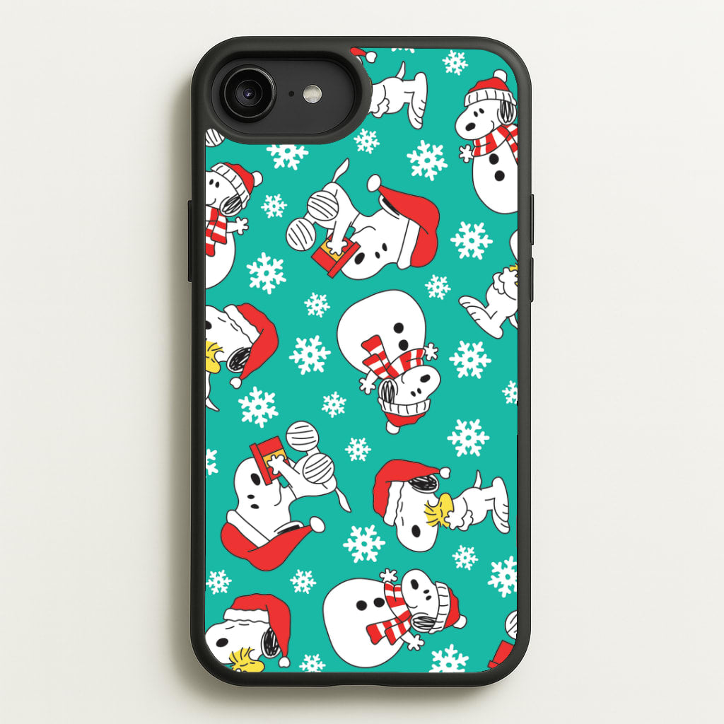 Christmas Cartoon Beagle Pattern iPhone 6 Plus / 7 Plus / 8 Plus Case