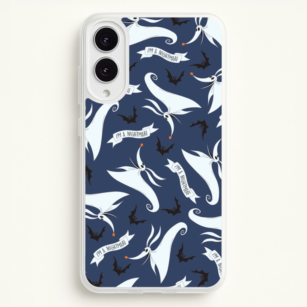 Skeleton Dog And Bats Pattern Galaxy S25 Edge Case