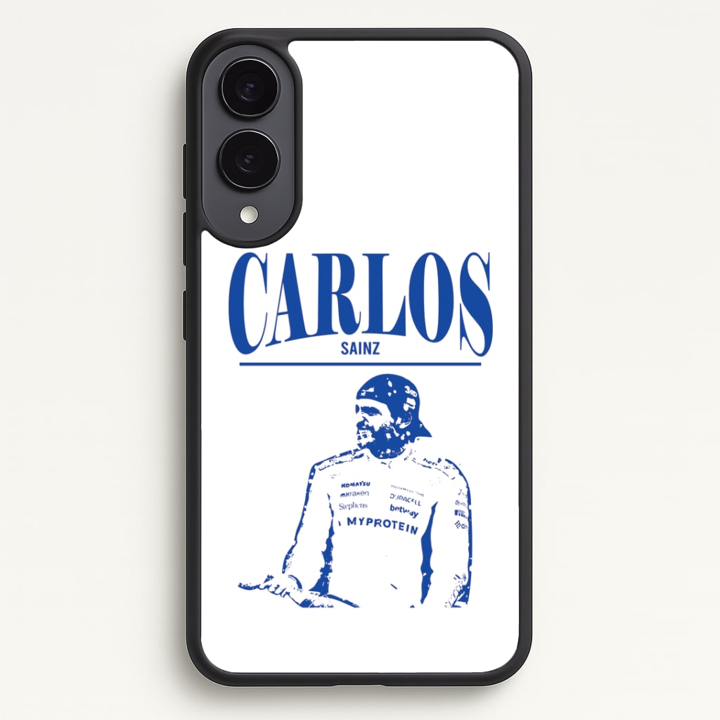 Carlos White And Blue Galaxy S25 Edge Case