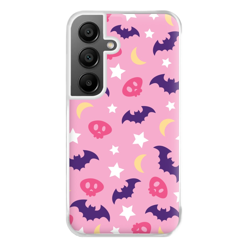 Skull, Bats And Stars Pattern Galaxy A56 Case