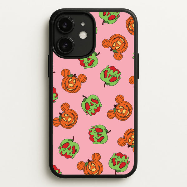 Pumpkin Mouse And Poison Apple Pattern iPhone 11 Case