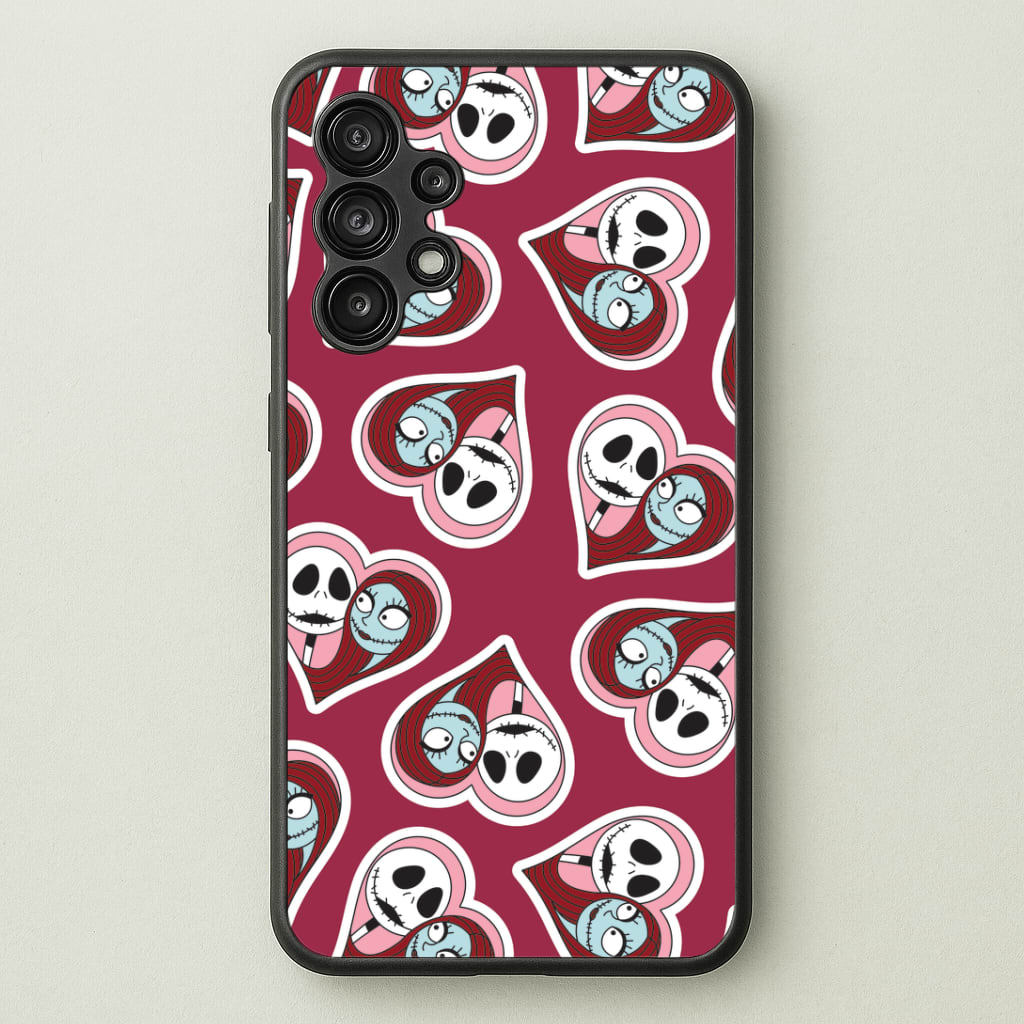 J And S Heart Pattern Galaxy A13 Case