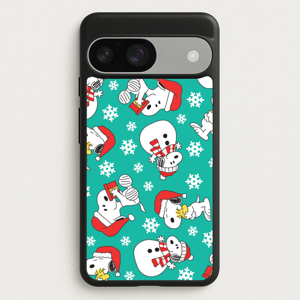 Christmas Cartoon Beagle Pattern Google Pixel 9 / 9 Pro Case