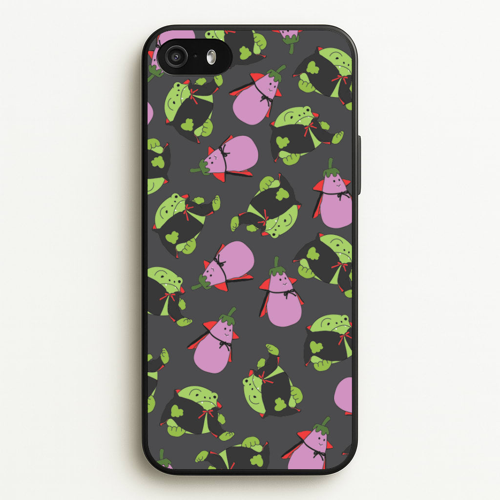 Vampire Frogs And Vegetables Pattern - Halloween iPhone 5 / 5s / SE 2016 Case