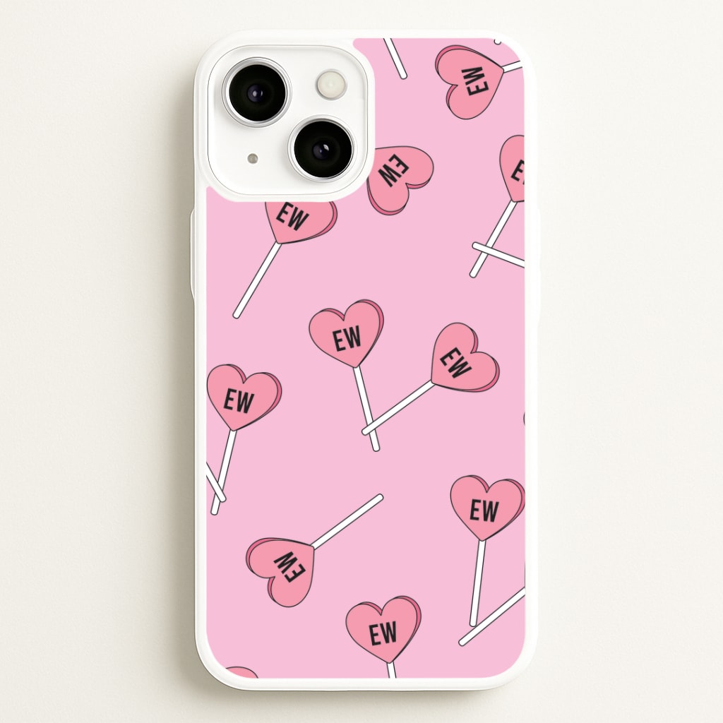 Ew Love Heart Lolipops Pattern iPhone 13 Mini Case