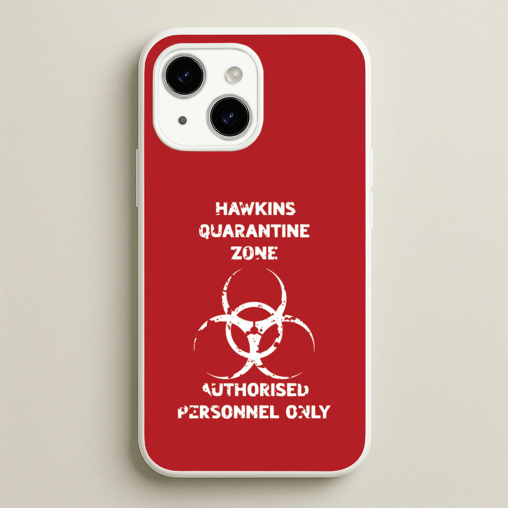 Hawkins Quarantine Zone iPhone 14 Plus Case