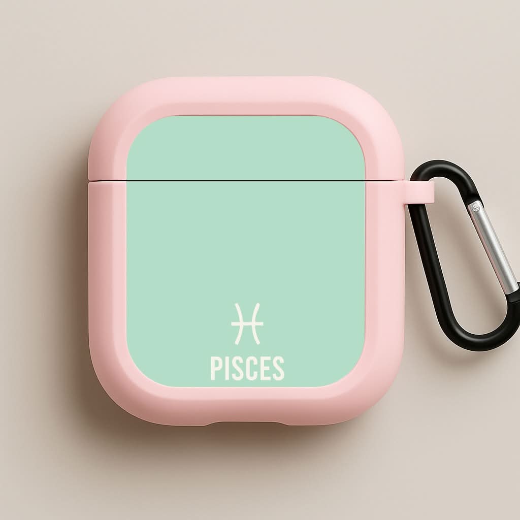 Pisces Pastel Zodiac Pink AirPods Case