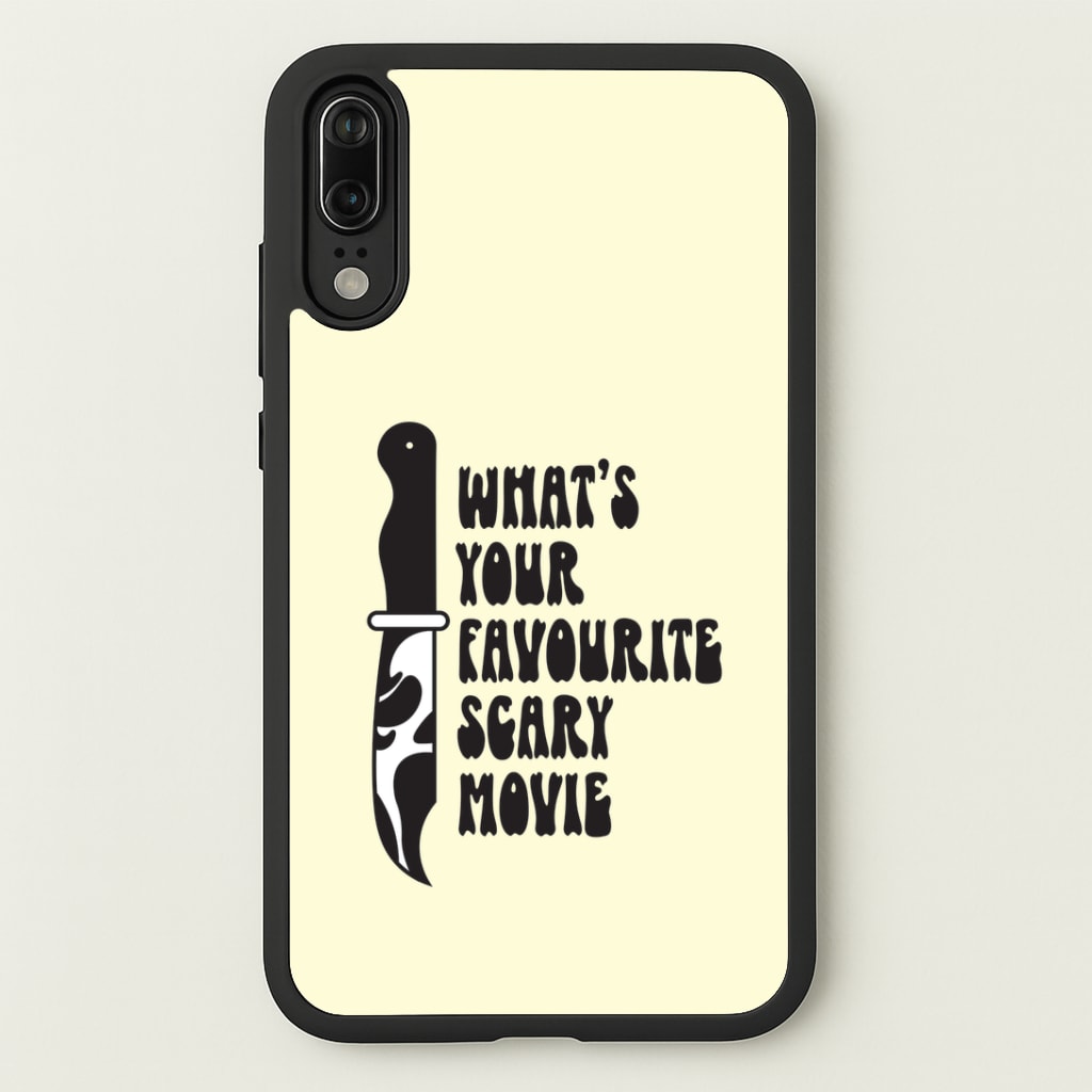 What's Your Favourite Scary Movie Trippy Huawei P20 Case