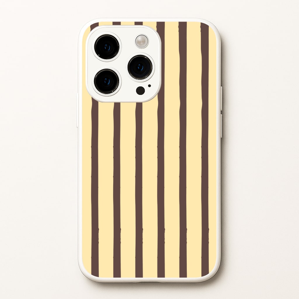 Vanilla & Chocolate Stripes iPhone 15 Pro Max Case