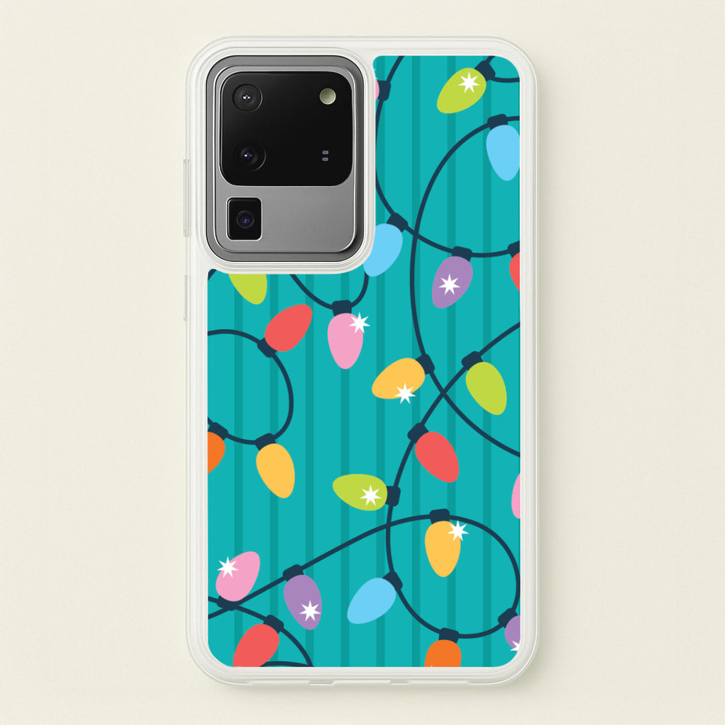 Funky Christmas Lights Pattern Galaxy S20 Ultra Case