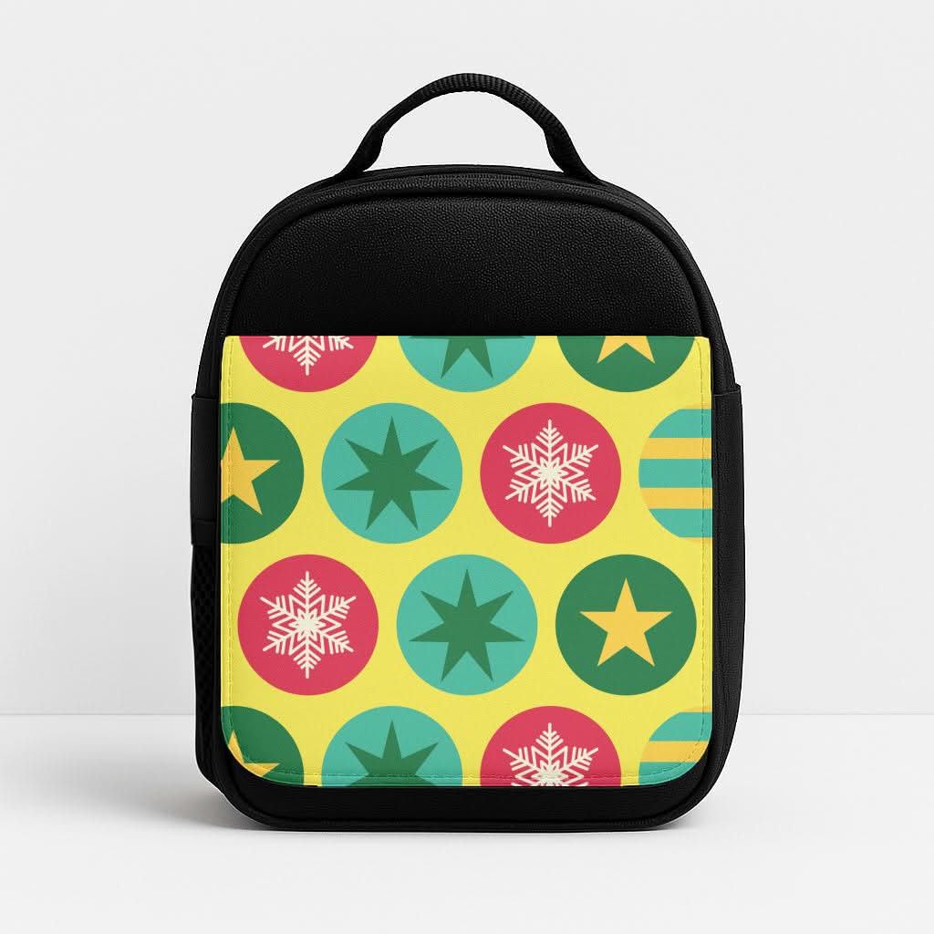Colourful Abstract Baubles Christmas Pattern Lunchbox