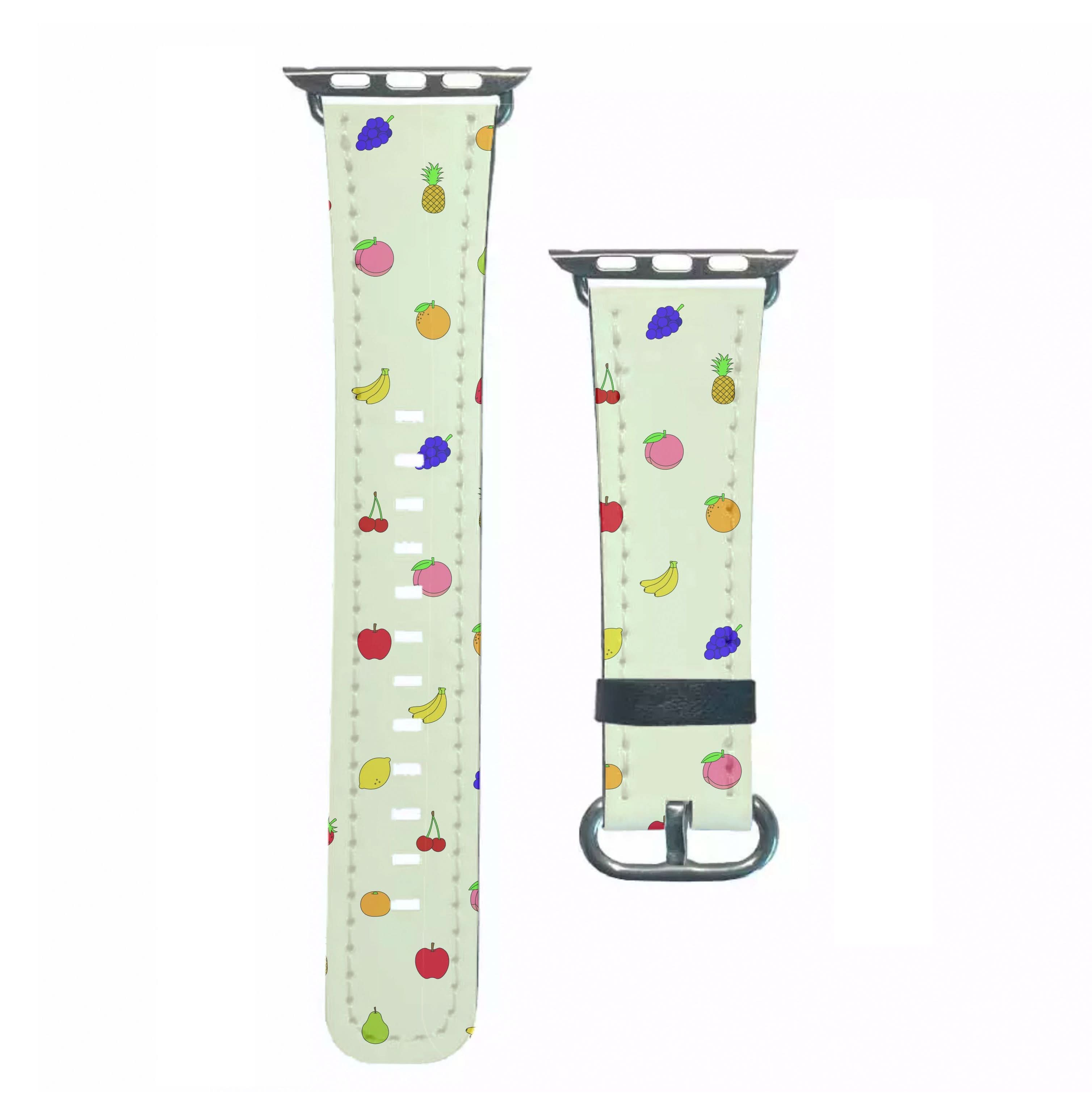Miniature Fruits Pattern Apple Watch Strap