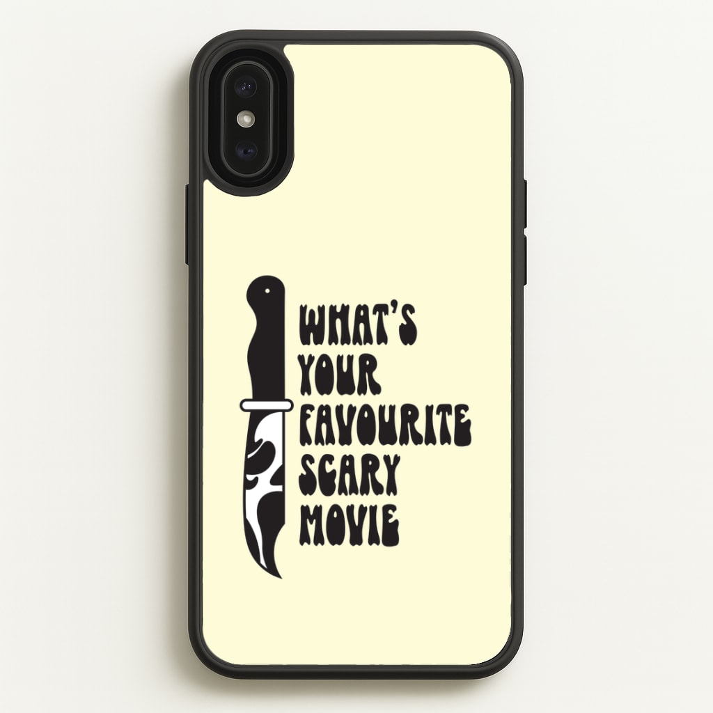 What's Your Favourite Scary Movie Trippy iPhone XS Max Case