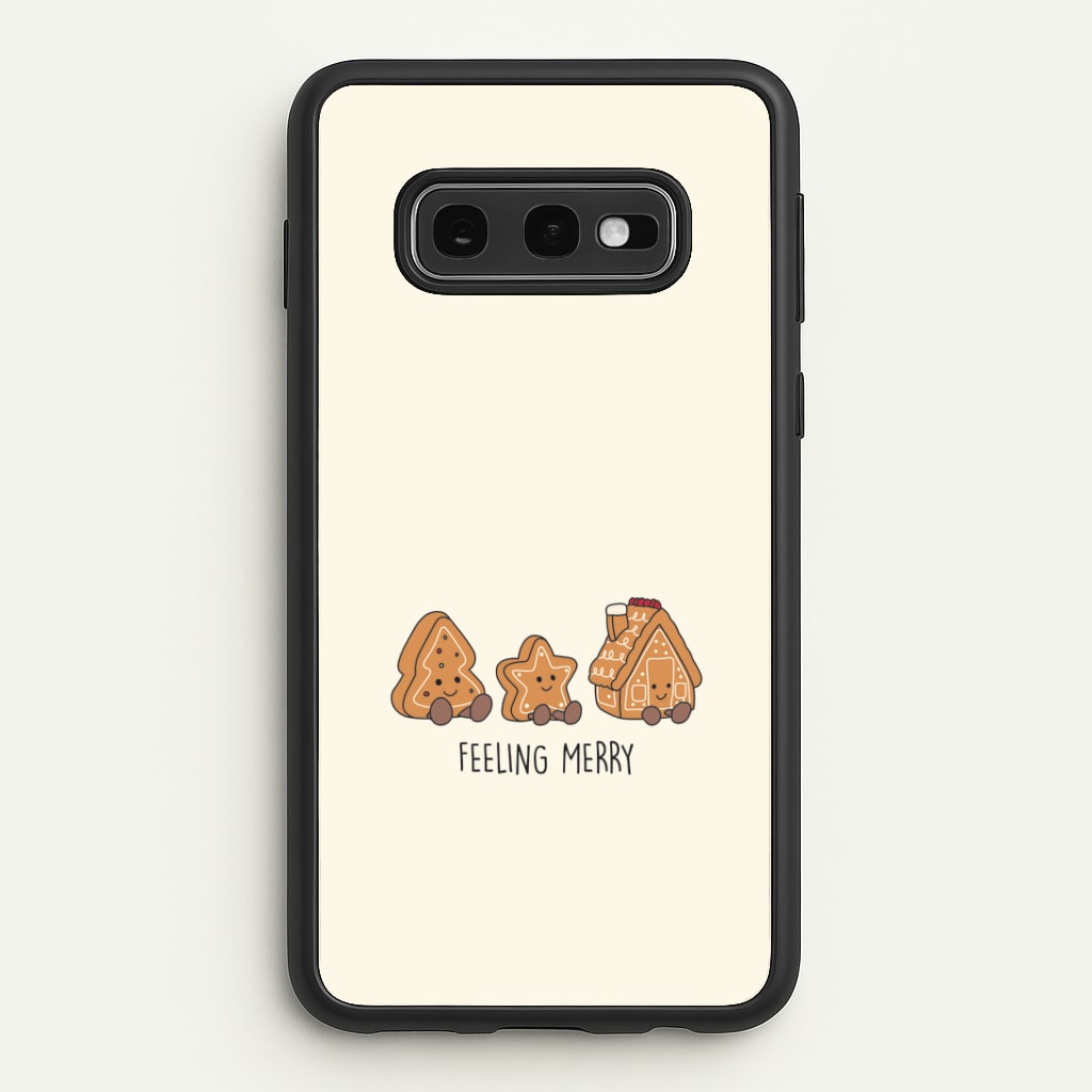 Gingerbread Plushies Quote Galaxy S10e Case