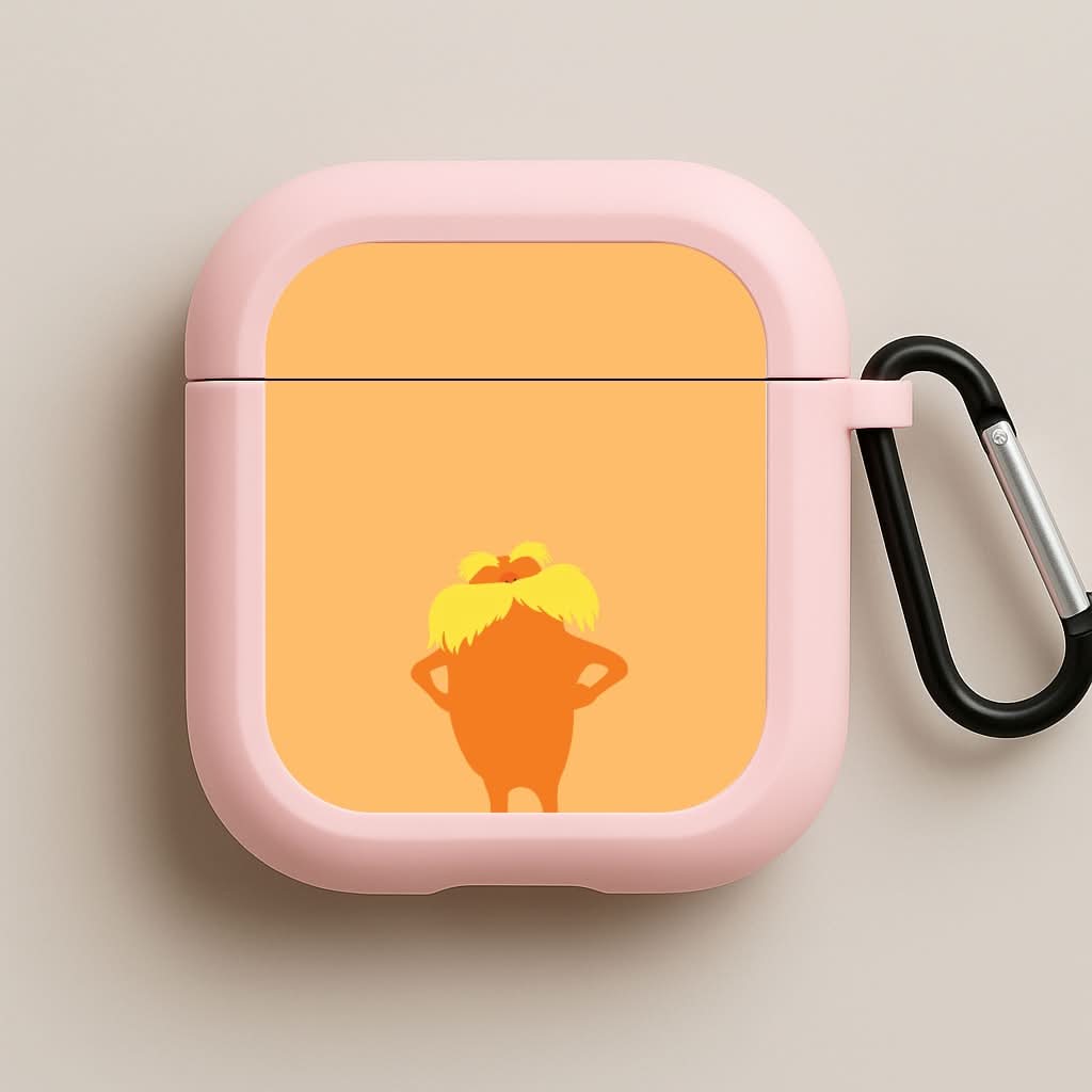 Orange Tree Creature Pink AirPods Case