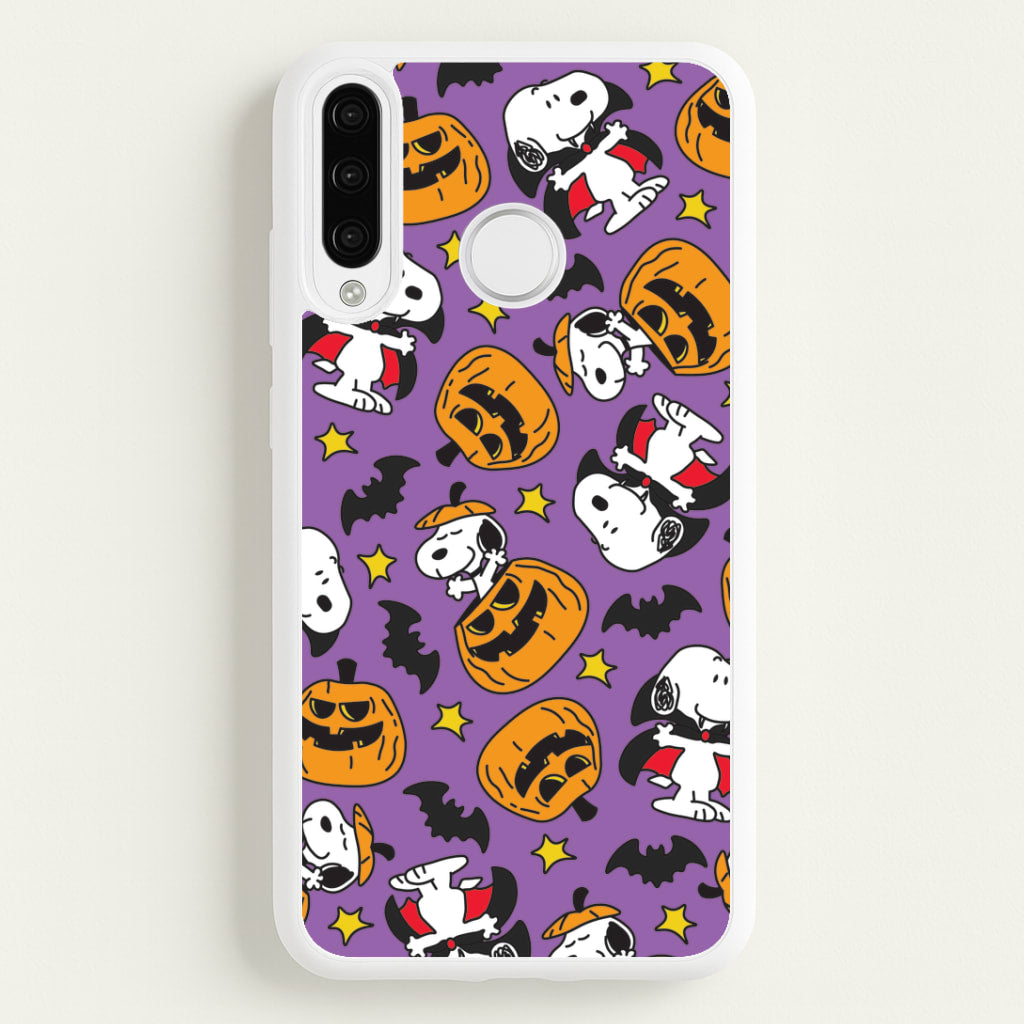 Cartoon Beagle Halloween Pattern Huawei P30 Pro Case