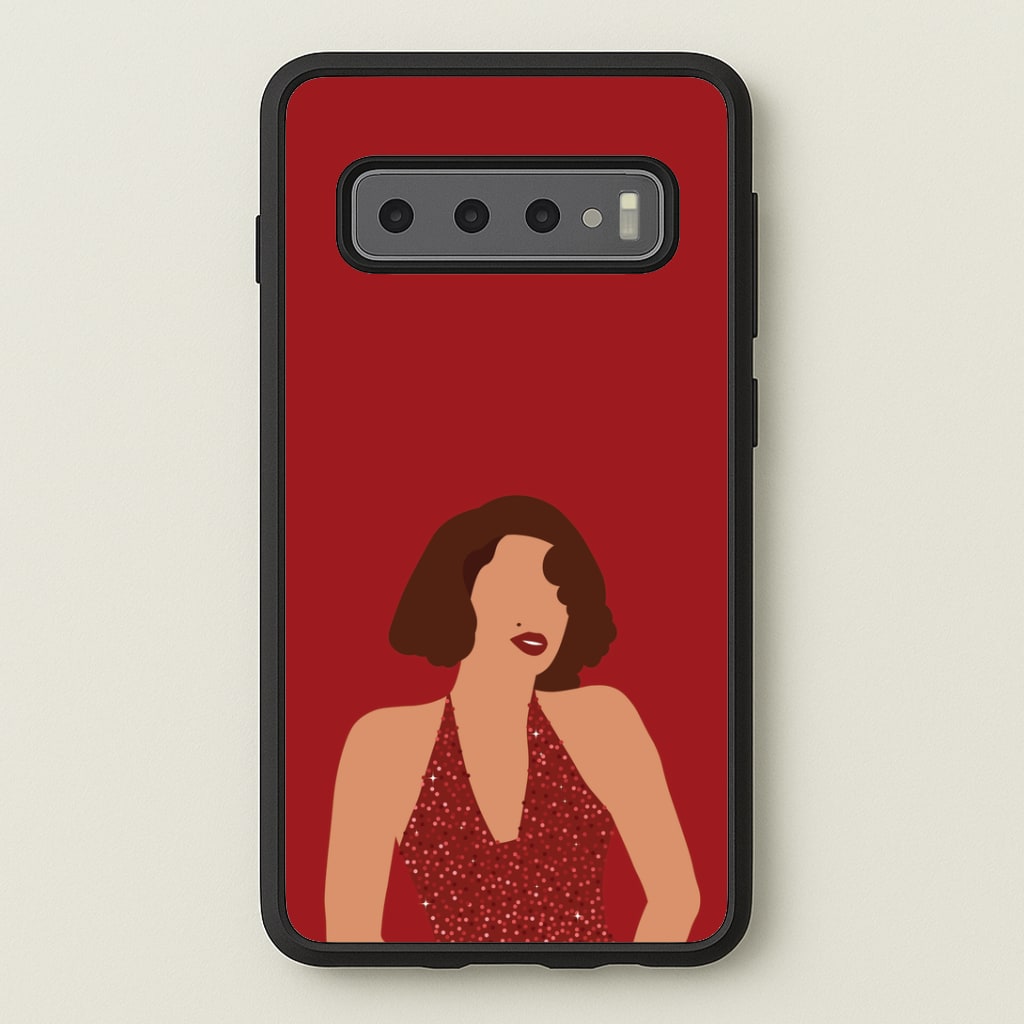 Red Sparkly Dress Galaxy S10 Plus Case