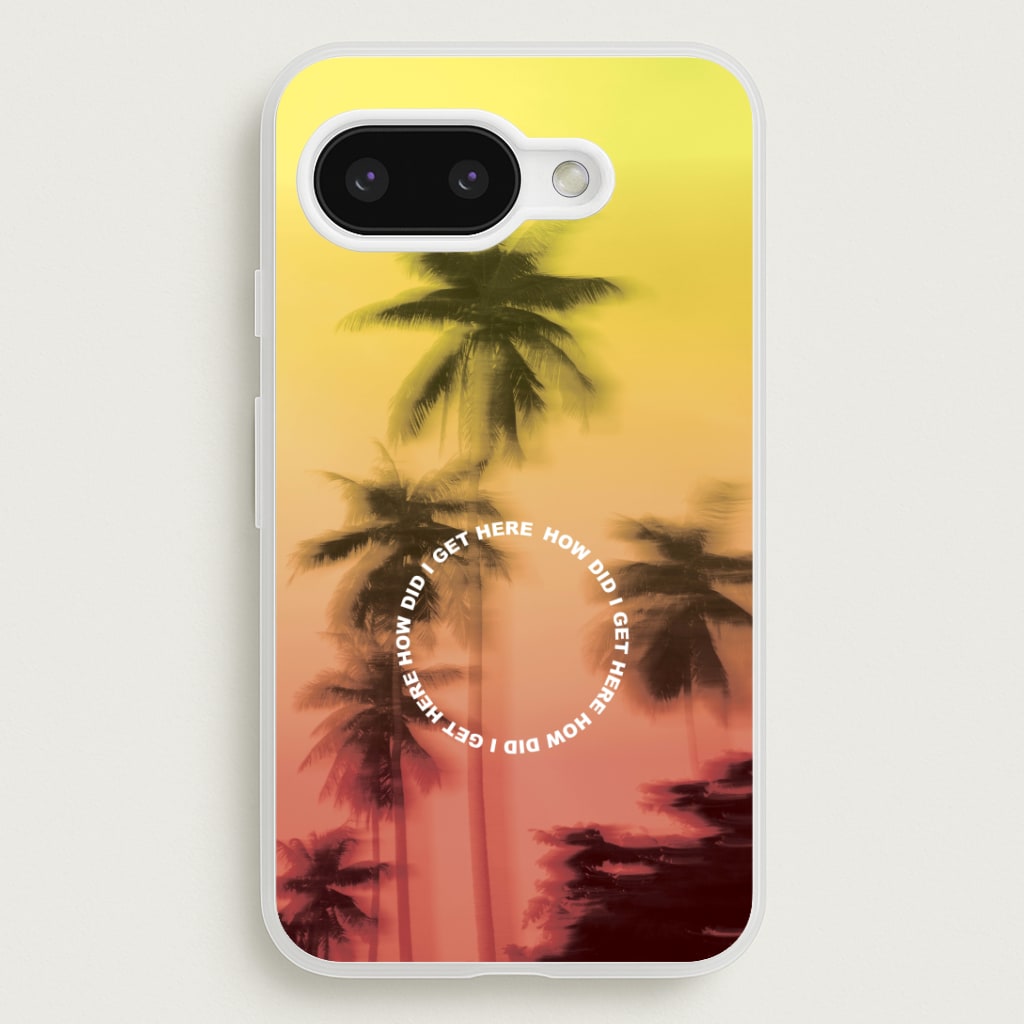 Palm Trees Circle Google Pixel 9a Case