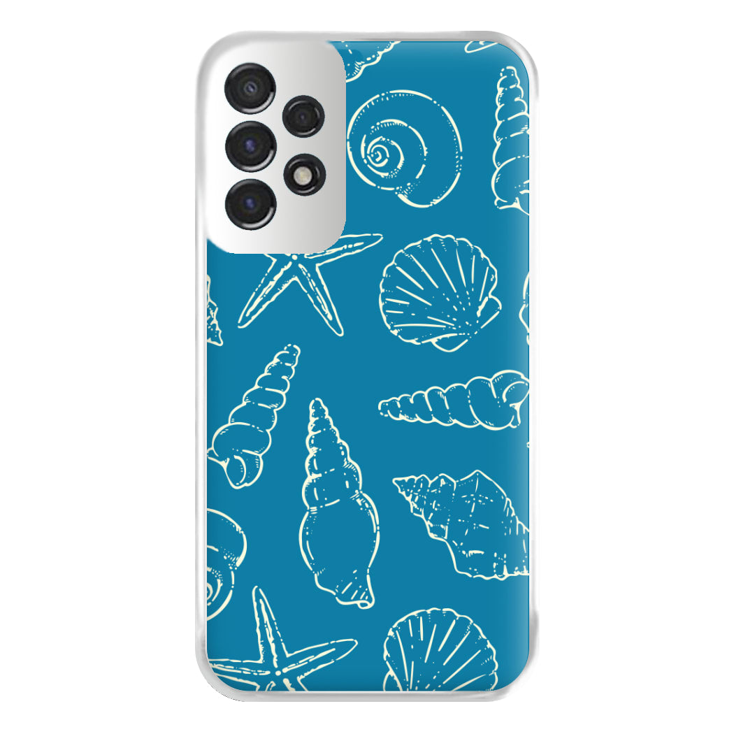 Sketched Shells Pattern Galaxy A53 Case